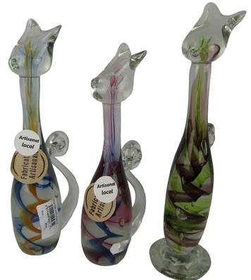 Chat GM verre artisanal